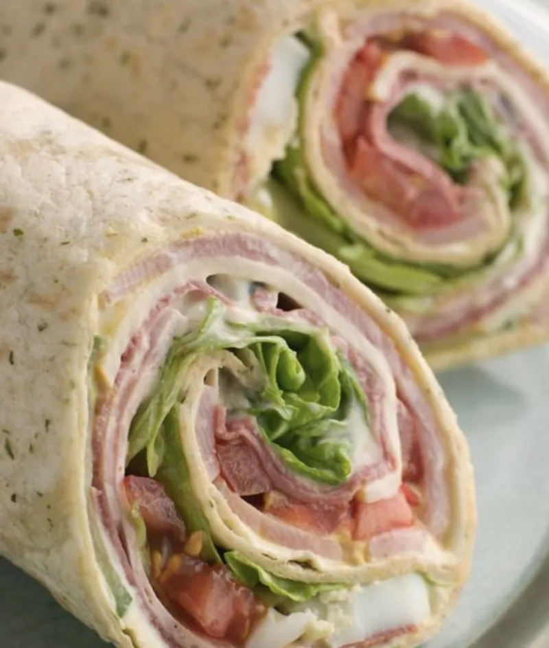 Wrap de jamon y queso